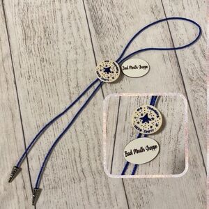 *Cosmic Toad Pottery Handmade Ceramic No Thoughts Head Empty Bolero Tie Necklace